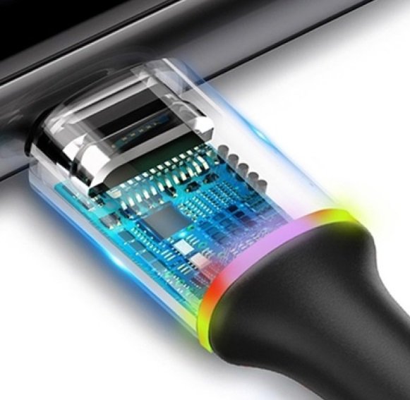 Кабель Baseus CALGH-A01 QC 3.0, lightning, 0.5 м, Quick charge 3.0, красный