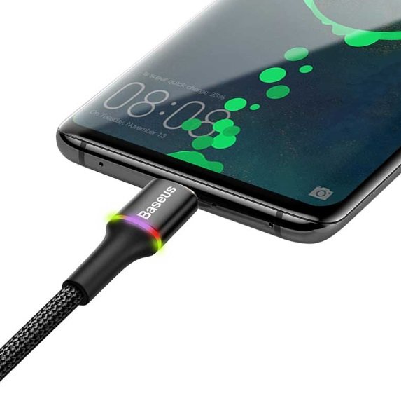Кабель Baseus CALGH-A01 QC 3.0, lightning, 0.5 м, Quick charge 3.0, красный