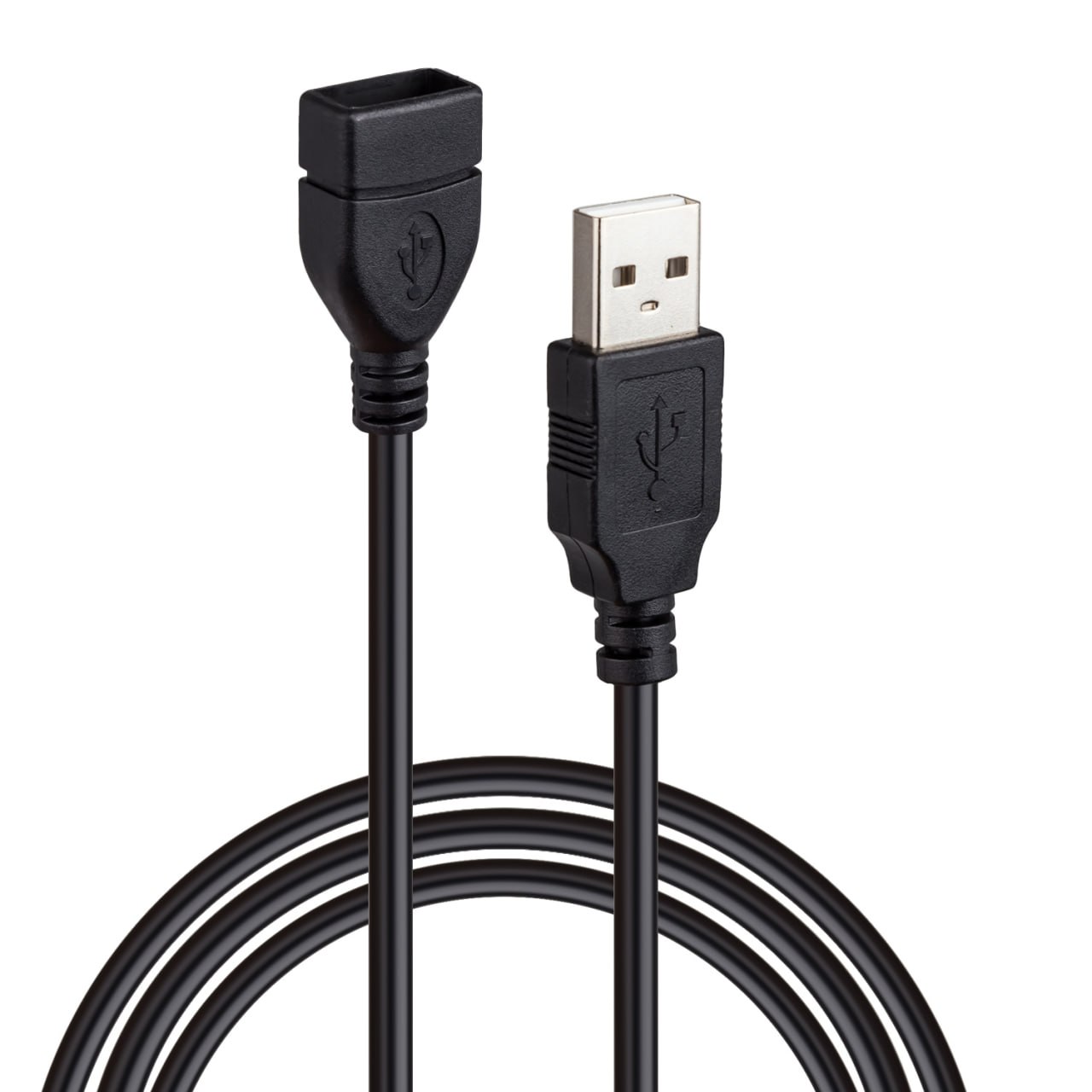 Кабель удлинитель USB 2.0 3M черный