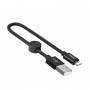 Кабель Hoco X35, lightning, 0.25 м, черный