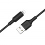 Кабель Hoco X25, lightning, 1 м, черный
