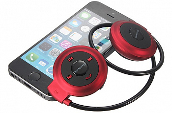 Беспроводные спортивные гарнитурные наушники mini-503 TF Red