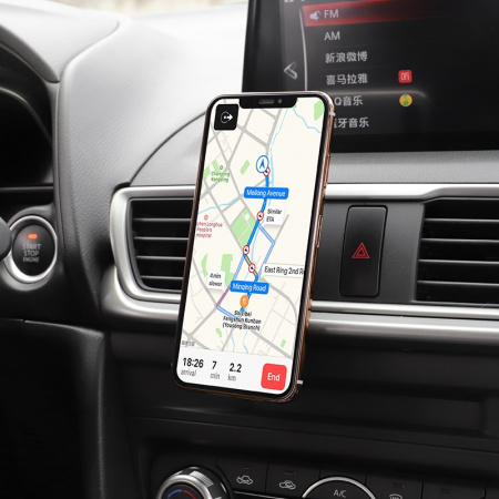 Автомобильный держатель HOCO CA47 магнитный, серебряный, на воздуховод