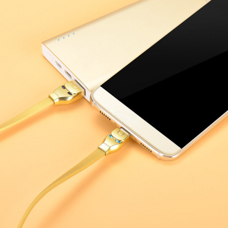 Кабель Hoco U14 Steel man, USB - USB Type-C, 1.2 м, белый