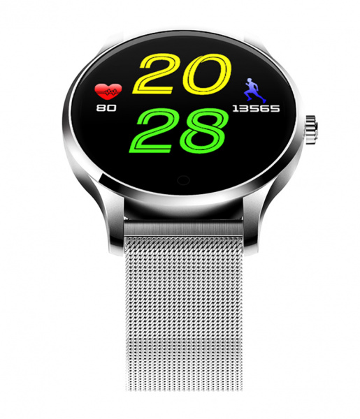Смарт часы Smart Watch с GPS  K88 серебро