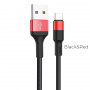 Кабель Hoco X26 Xpress, USB - USB Type-c, 1 м, черно-красный