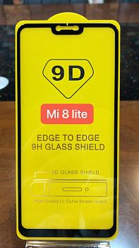 Защитное стекло Full Glue для Xiaomi Mi 8 Lite, черный