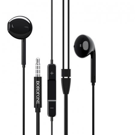 Наушники-вкладыши с микрофоном Borofone BM30 Black
