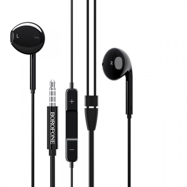 Наушники-вкладыши с микрофоном Borofone BM30 Black