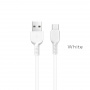Кабель Hoco X13 Easy, USB - USB Type-c, 1 м, белый