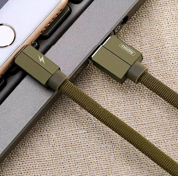 Кабель Remax Kerolla RC-094a, USB - USB Type-C, 1 м, зеленый
