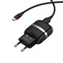 Комплект зарядки Micro USB Borofone BA24A, 2USB, 2.1А, черный