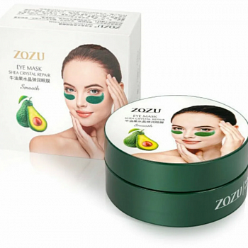 Гидрогелевые патчи для глаз ZOZU Shea Crystal Smothc