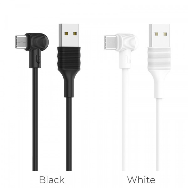 Кабель Borofone BX7 GigaSync, USB - USB Type-C, 1 м, черный