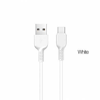Кабель Hoco X20 Flash, USB - USB Type-C, 2 м, белый