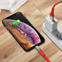 Кабель Borofone BU7 Superior, lightning, 1.2 м, красный