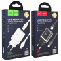 Зарядное устройство HOCO N1 Ardent Lightning, 2.4A, черный