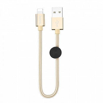 Кабель Hoco X35, lightning, 0.25 м, золотой