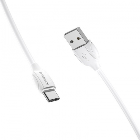 Кабель Borofone BX19 Benefit, USB - USB Type-C, 1 м, белый