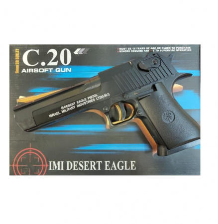 Металлический пистолет для страйкбола Air Soft Gun C20 Desert Eagle