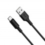 Кабель Hoco X25 Soarer, USB - USB Type-C, 1 м, черный