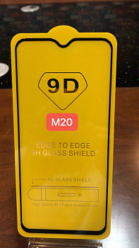 Защитное стекло Full Glue для Samsung M20, черный