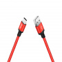 Кабель Hoco X14, USB - USB Type-C, 1 м, красно-белый