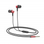 Проводные наушники BOROFONE BM52 Revering, Jack 3.5mm, 1.2 м, красный, контроллер с микрофоном