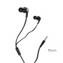 Проводные наушники BOROFONE BM37 Noble, Jack 3.5mm, 1.2 м, Черный, контроллер с микрофоном