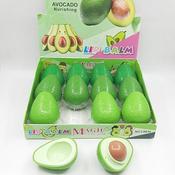 Питательный увлажняющий блеск бальзам для губ Lip Balm Magic Авокадо