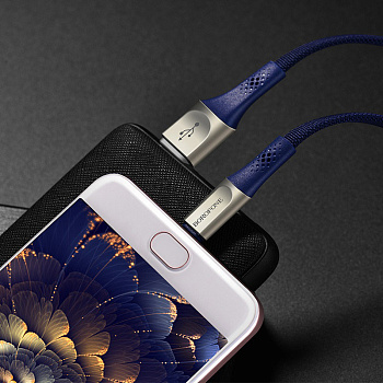 Кабель Borofone BU7 Superior USB - micro USB, 1.2 м синий
