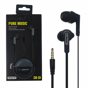 Наушники-вкладыши Coman CM-35 Black