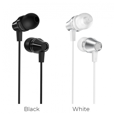 Проводные наушники BOROFONE BM38 Bright, Jack 3.5mm, 1.2 м, Белый, контроллер с микрофоном