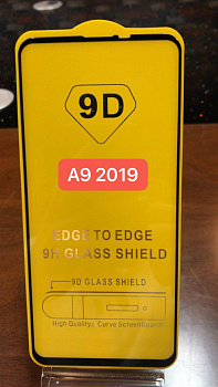 Защитное стекло Full Glue для Samsung A9 2019, черный