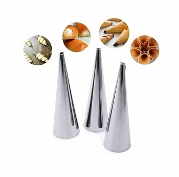 Конусы для выпечки слоеных трубочек Stainless Steel Cream Horn