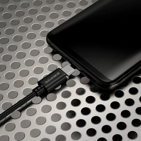 Кабель Borofone BU1 MagJet, USB - USB Type-C, 1.2 м, черный