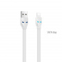 Кабель Hoco U14 Steel man, lightning, 1.2 м, белый
