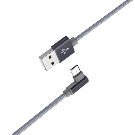 Кабель Borofone BX12 FreeJet USB - micro USB, 1 м серый