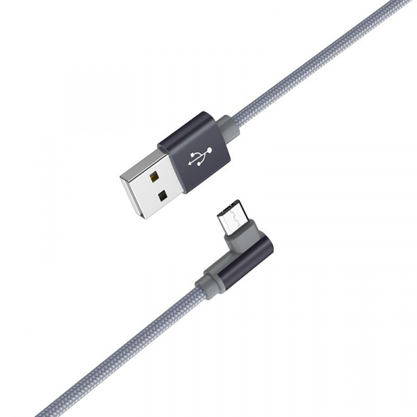 Кабель Borofone BX12 FreeJet USB - micro USB, 1 м серый