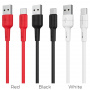 Кабель Borofone BX15, USB - USB Type-C, 1 м, черный