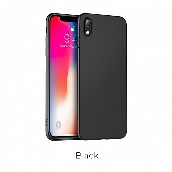 Чехол HOCO TPU Fascination Series для iPhone XS max, черный, 0,8 мм