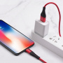 Кабель Hoco X38, lightning, 1 м, красный