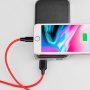Кабель Hoco X21 cиликоновый, lightning, 1 м, красный