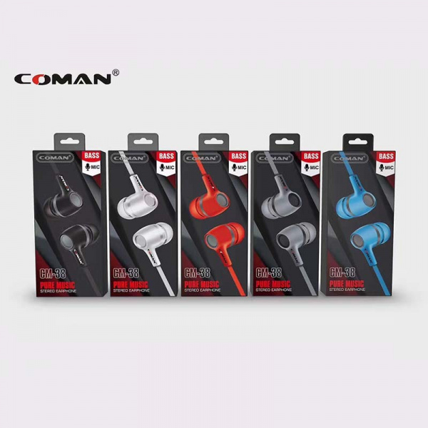 Наушники-вкладыши Coman CM-38 Silver