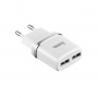 Сетевое зарядное устройство Hoco C12, 2 USB, 2.4А, белый