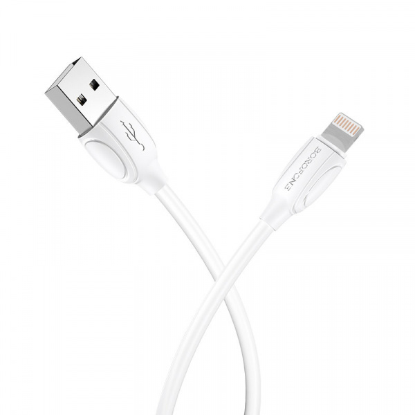 Кабель Borofone BX19, lightning, 1 м, белый