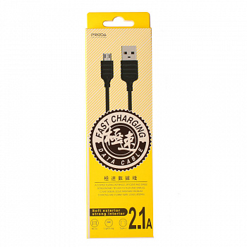Кабель Proda PD-B15m USB - micro USB, черный