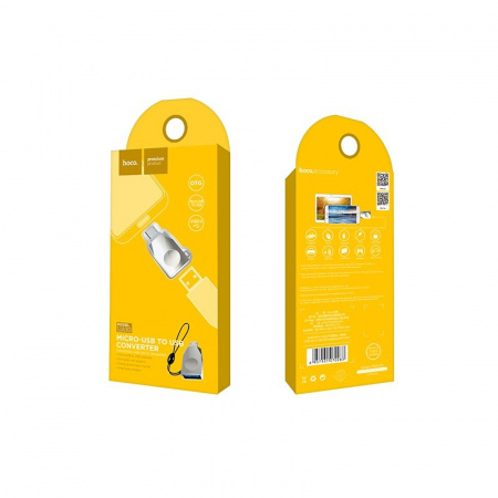 Адаптер Hoco UA10, USB - Micro-USB