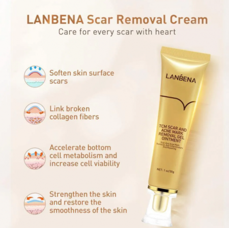 Крем от рубцов и следов от акне Lanbena tcm scar and acne mark removal gel ointment