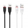 Кабель Borofone BX17, lightning, 1 м, черный